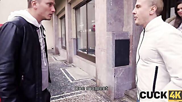 Taylee Wood and Stanley Johnsons euro action by Cuck 4K