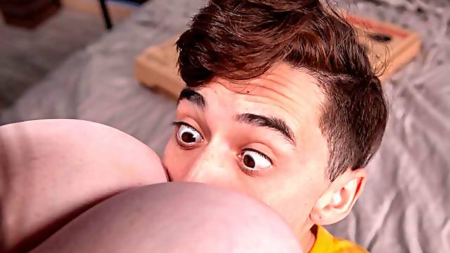 Cute busty BBW Milly Marks fucked by a lucky young man