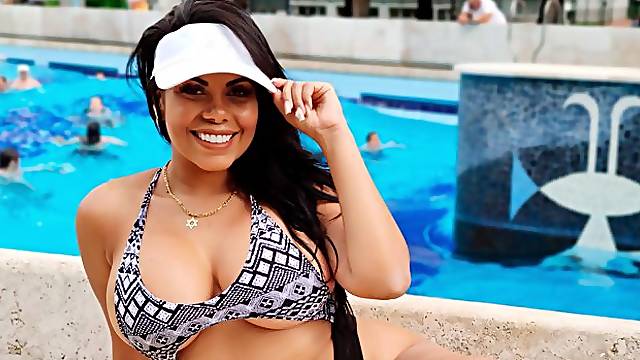 Spicy busty brunette Kesha Ortega gets rammed hard in the bedroom
