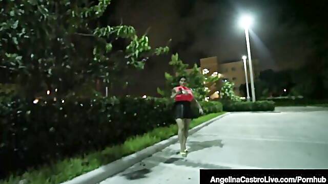 Sweet Angelina Castros huge tits video