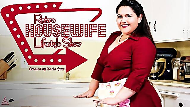 Karla Lane in Retro Housewife Lifestyle Show