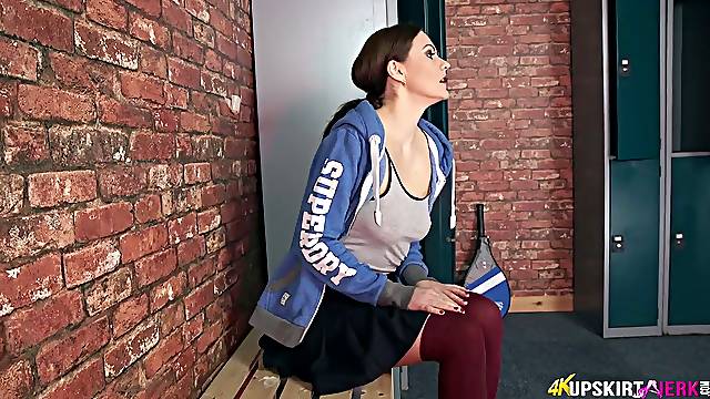 Addicted to hard dick babe Tina Kay shows off her plump pussy