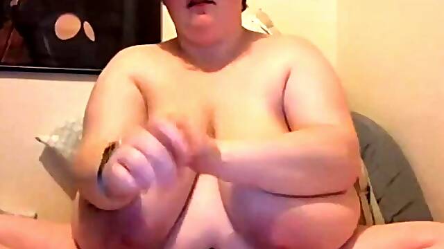 Bbw with mega boobs is hungry for cock