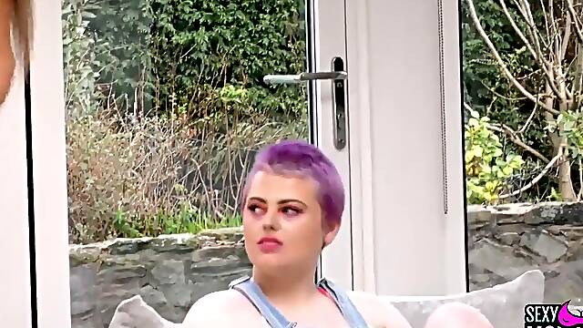 Chubby Babes Grace Fatale And Tawney Lane Lick Each Others Dripping Pussies While Big Tits