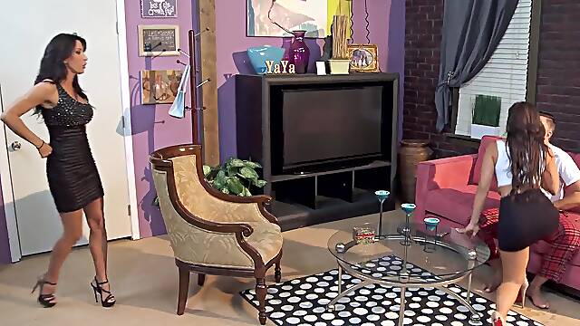 Landlady Lezley Zen gets fucked & creampied instead of rent money