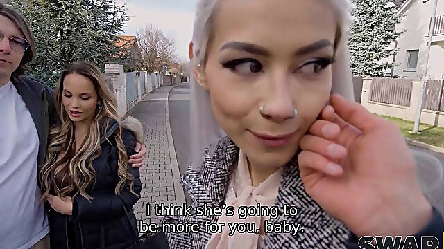 Two street whores need money ,they go with a tricky horney perv whose balls a are full of sperm.