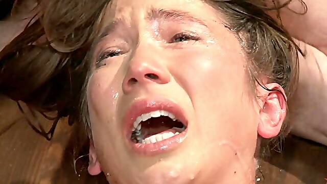 Bound slave fisted and fucked in public