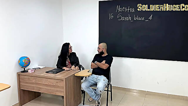 Fucking The New Substitute Teacher - Sarah Black