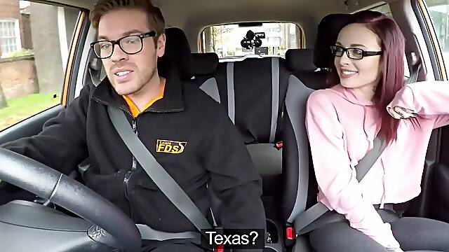 Chloe Carter & Ryan Ryder get wild in Fake Driving School - POV anal sex with small ass & big dick action!