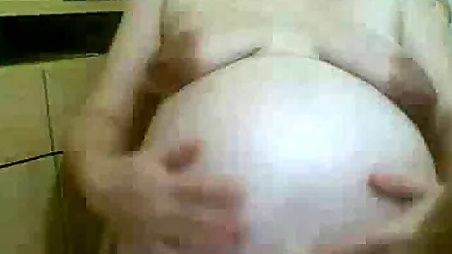 Hairy Amateur BBW Shows Off Her Pregnant Body on Webcam