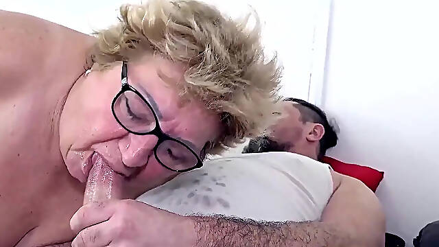 Ugly Grandma Gets Her Fat Belly Hard Fucked