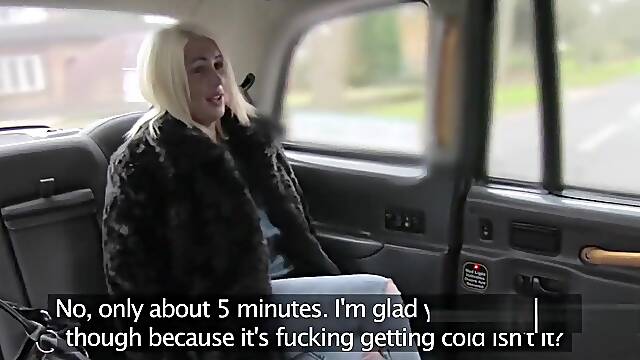 Busty British bbw banged in fake taxi