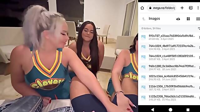 Brook S And Callie Brooks - And Alexa Cheerleaders Orgy