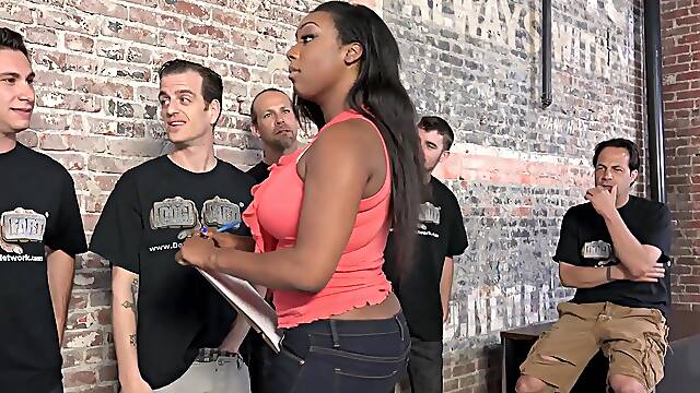 Lisa Tiffian gets her pussy railed by a team of well-hung men