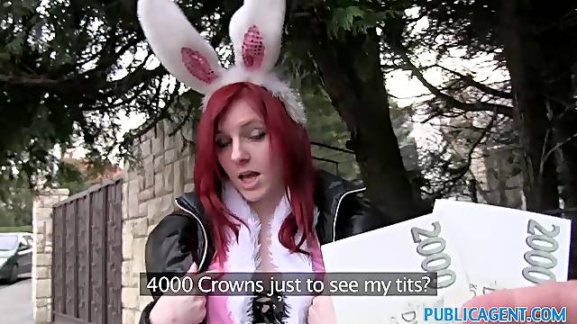 Frolic Easter Bunny Girl Gets Fucked For Cash On The Street