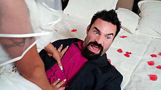 Crazy Hardcore Porn Scene Featuring Slutty BBW Bride