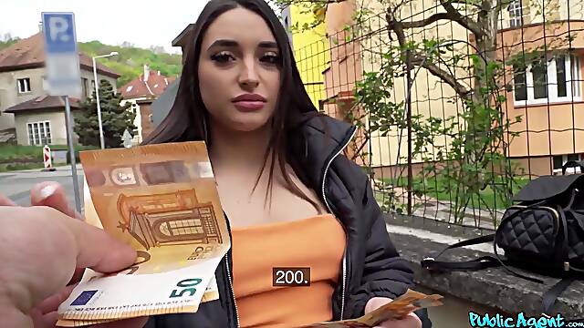 Sara Diamante rides thick throbbing cock with her panties on