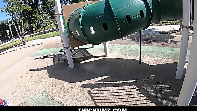 Thickumz- Cute Teen Jiggles Booty On Electric Scooter