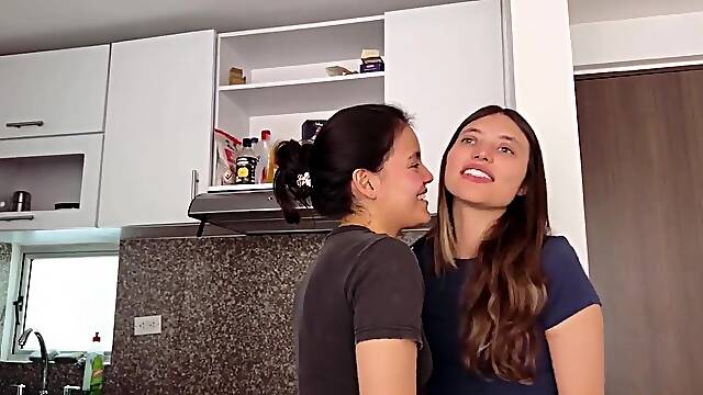 I'm the lover of my ally's spouse, so I comfort her with lesbo sex.