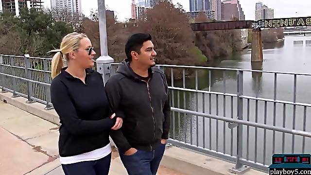 Curvy amateur golden-haired mother Id like to fuck and boyfriend desire a professional sex tape made