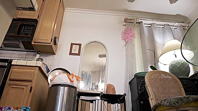 Stepmom stuck in the garbage can needs sex to get free