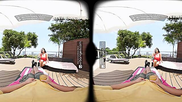 VR Bangers: Breasty Brunette hair mother Id like to fuck Takes A Youthful Cock In Her Moist Snatch - VR Porn