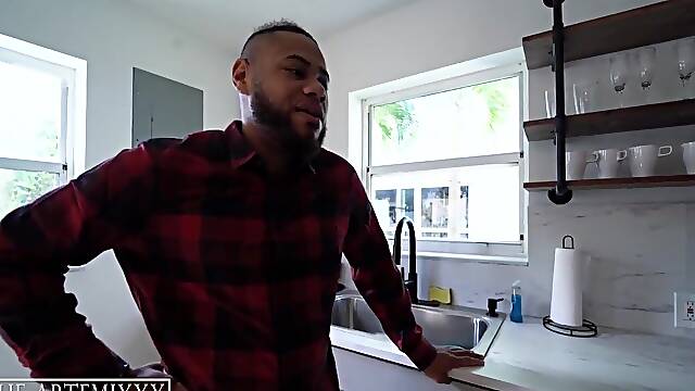 Large Ass honey Gracie Squirts rides Artemixxx thick ramrod and gets unfathomable creampie