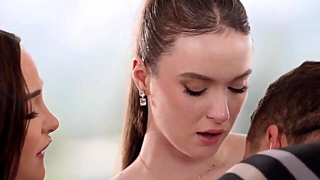 VIXEN Curvy Playgirl Rissa May Likes To Share Her Hubbys Knob With Stunner Hazel Moore