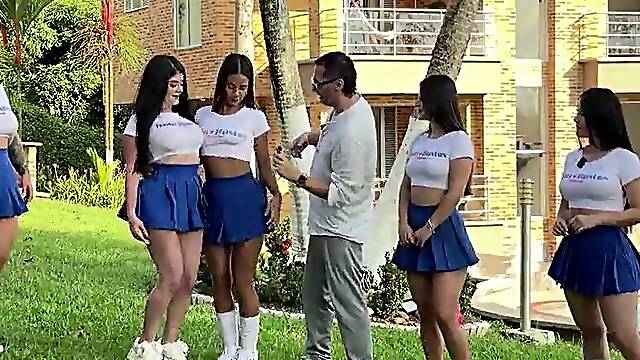 Extraordinary Lesbo Fuckfest: The 10 Sexiest Latinas Let Loose in Juan Bustos Podcast Particular