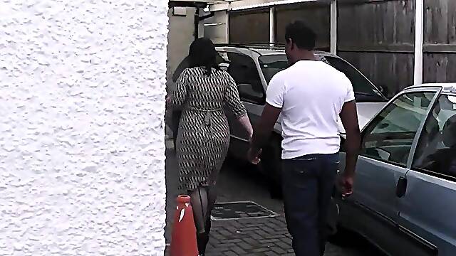 Fatty takes his massive ebony thing