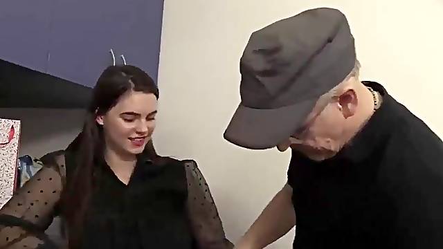 Obese brunette hair in erotic, ebony nylons is about to get drilled from the back, until that babe cums