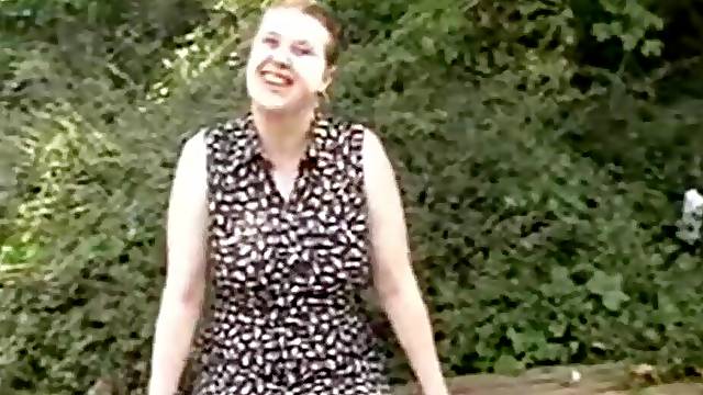 Casey flashing her british twat