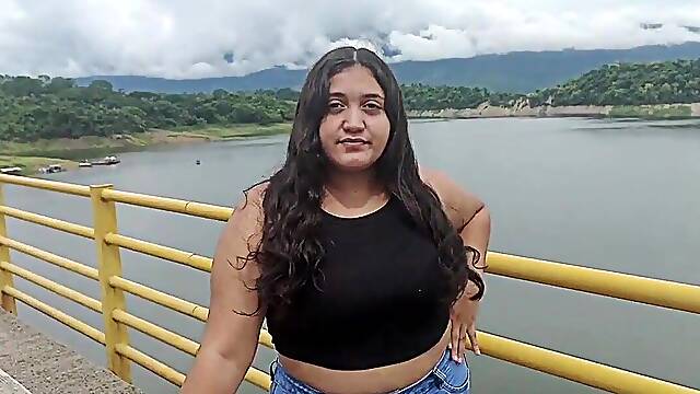 Cutie dumped by her boyfriend is helped by a stranger, ending in coarse sex