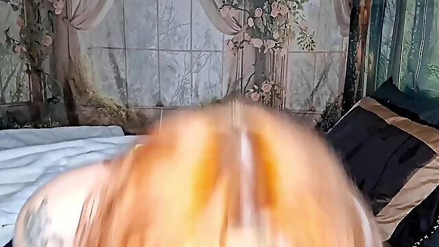 Cute Redhead big beautiful woman mother Id like to fuck Plays with her beautiful snatch, squirting everywhere