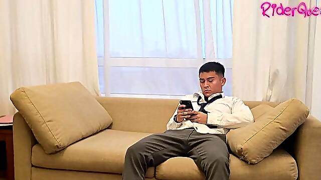 Student comes over alone to screw his stepmom - Quick, in advance of my spouse gets home!