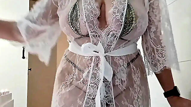 Jacuzzi Disrobe & Sex tool Ride - Reverse Cowgirl Sex tool Ride & Sloppy Cleanup