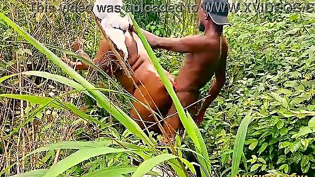 High range Hardcore Sex With Nasty big beautiful woman stepmother in the bush