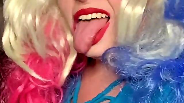 Mista J and Harley Quinn Cosplay until this chab KREAMM's her pie!!