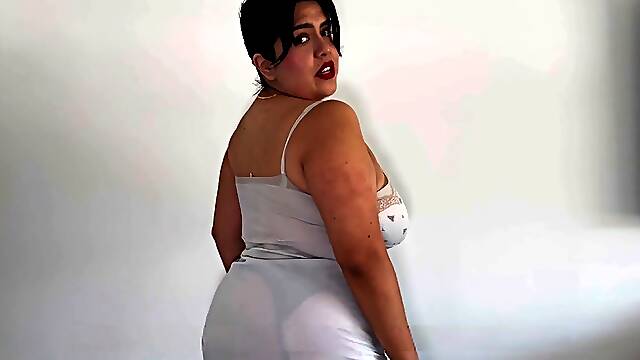 Transparent Vintage lingerie attempt On haul with Curvy BBW Latina Viola West