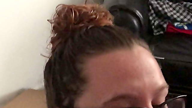 BBW deepthroat cum in mouth