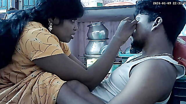 Indian house wife and Housband romance 