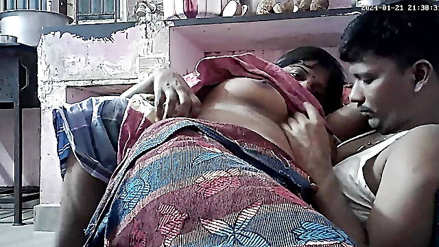Indian hot wife boobs kissing ass and pressing