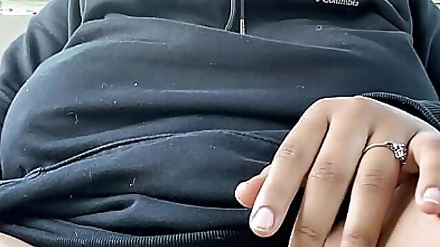 Watch Me Soak and play in these White Lace Panties