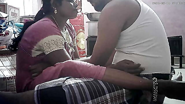 Indian village house wife romantic kissing ass