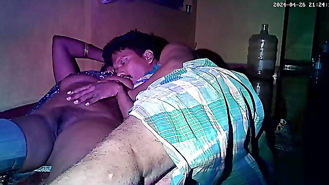 Indian village house wife black nippals show