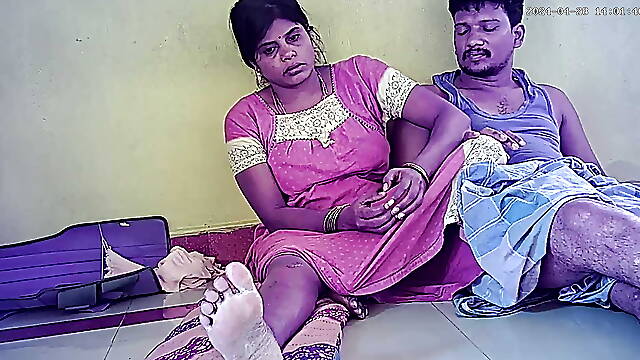 Indian village house wife kissing and big cock get