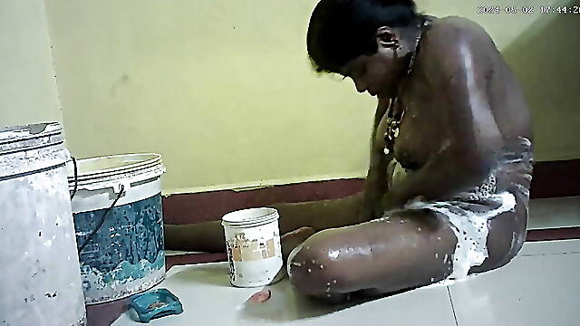 Indian village house hot wife boothing ass