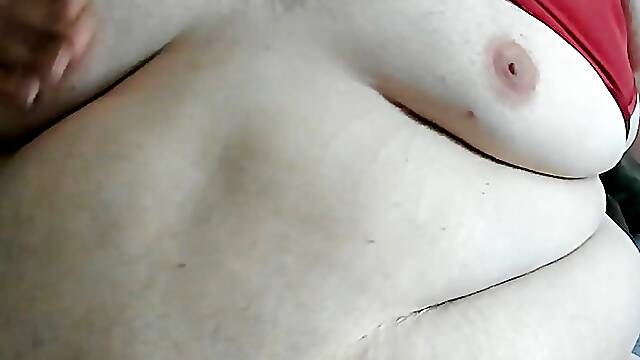 Giant nipple suckers on hige fat sissy -gooey finish