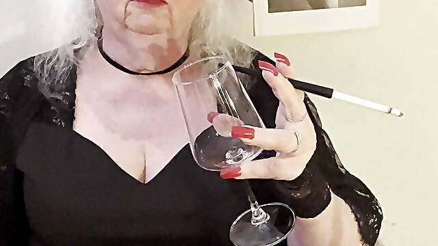 Smoking and pissing in black