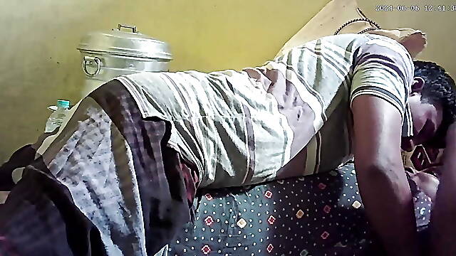 Indian village house wife and Housband hot sexy kissing ass